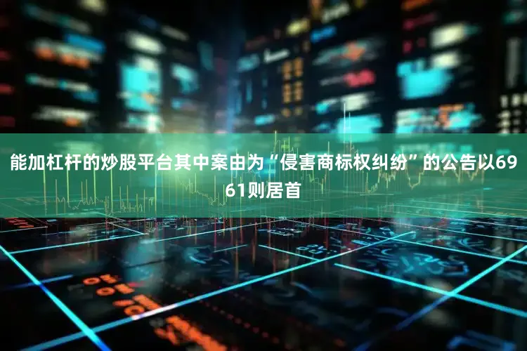 能加杠杆的炒股平台其中案由为“侵害商标权纠纷”的公告以6961则居首
