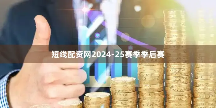 短线配资网2024-25赛季季后赛
